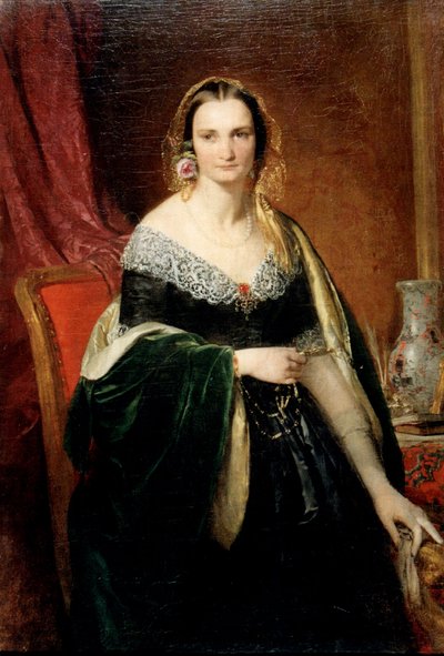 Portret van Elizabeth Nikolaevna Krivtzov door Franz Xaver Winterhalter